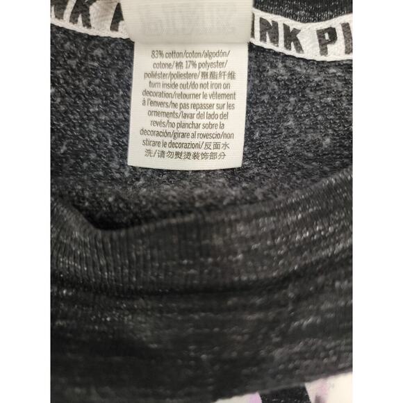 Victorias Secret Pink Sweater Womens Medium Multicolor Spellout Y2K 90's - Picture 8 of 8